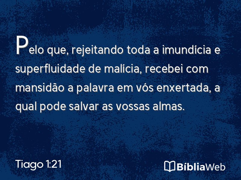 Tiago 1:21 em imagem para compartilhar