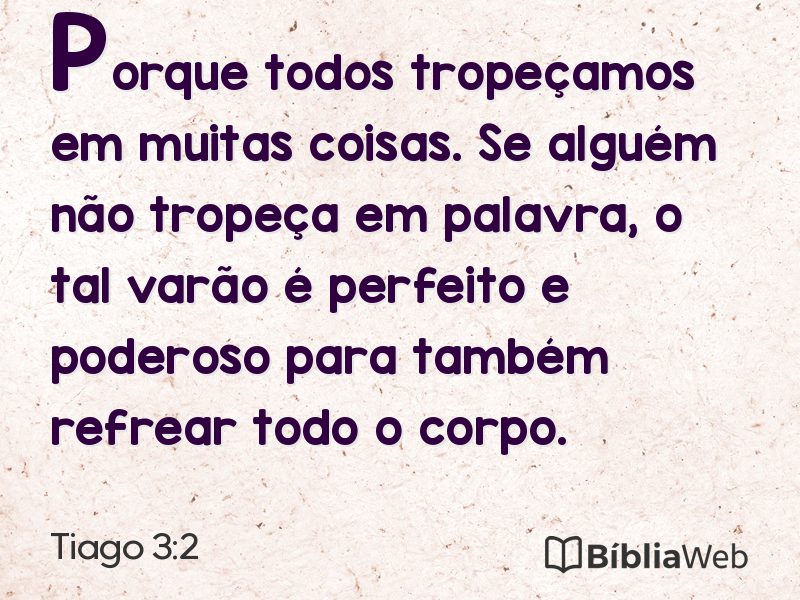 Tiago 3:2 em imagem para compartilhar