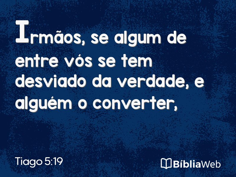 Tiago 5:19 em imagem para compartilhar