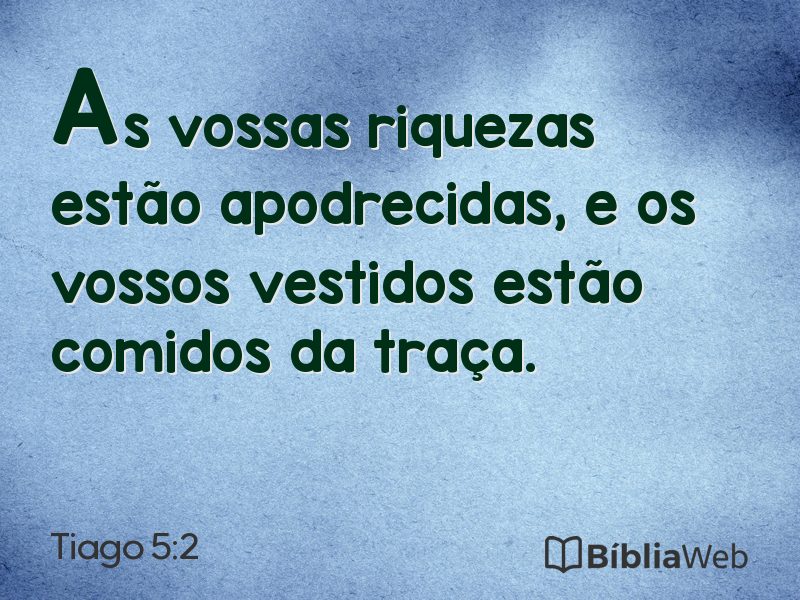 Tiago 5:2 em imagem para compartilhar