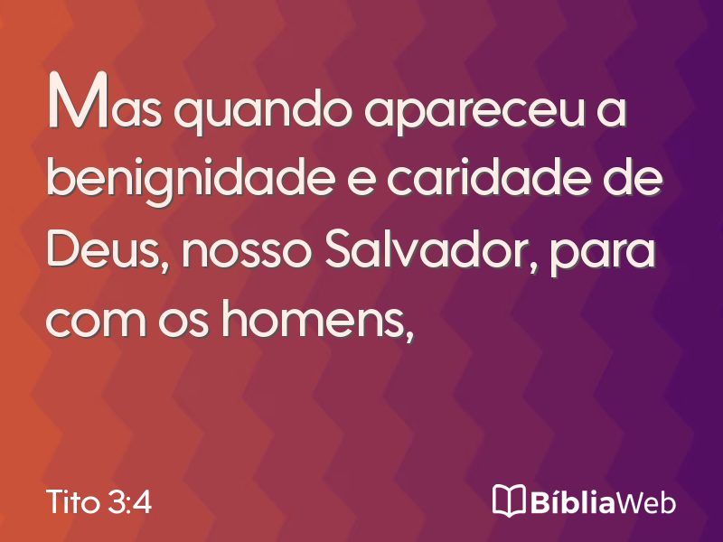 Tito 3:4 em imagem para compartilhar