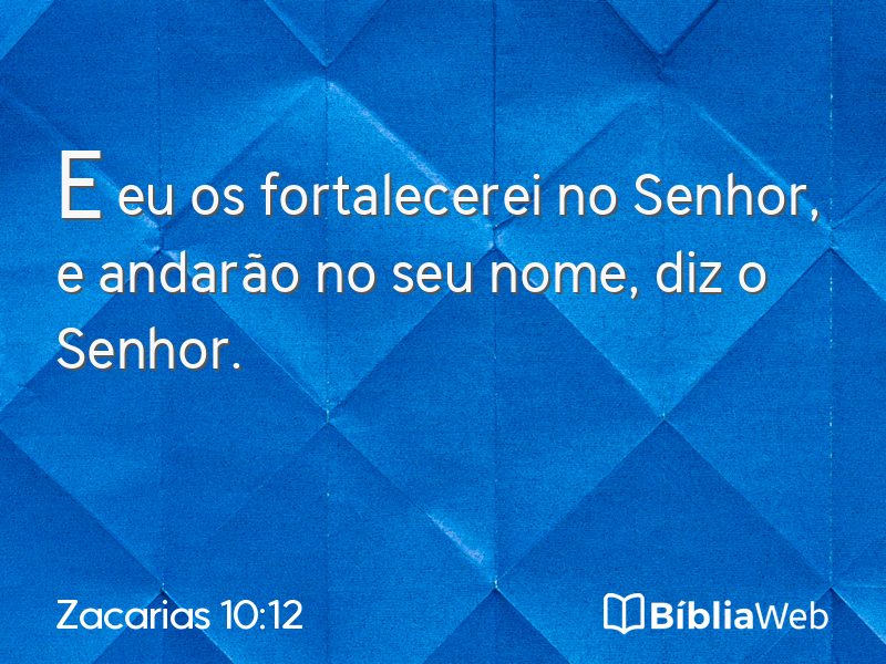 Zacarias 10:12 em imagem para compartilhar