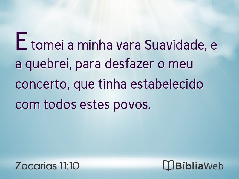 Zacarias 11:10 em imagem para compartilhar