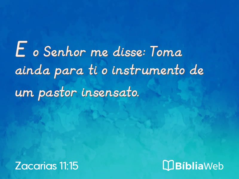 Zacarias 11:15 em imagem para compartilhar