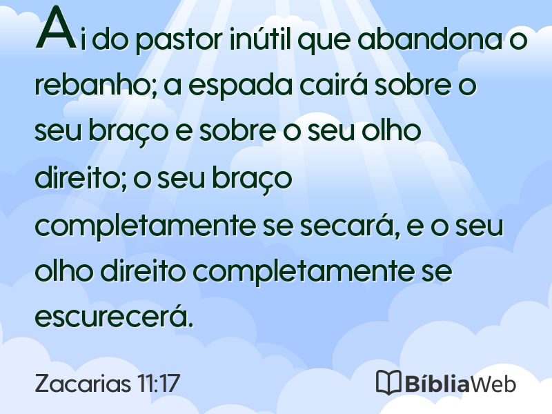 Zacarias 11:17 em imagem para compartilhar