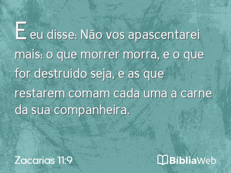 Zacarias 11:9 em imagem para compartilhar