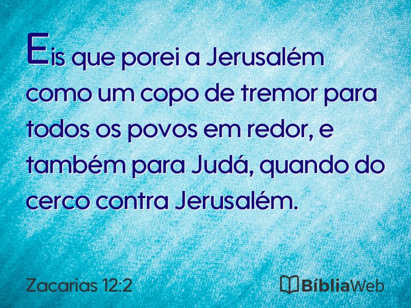 Zacarias 12:2 em imagem para compartilhar