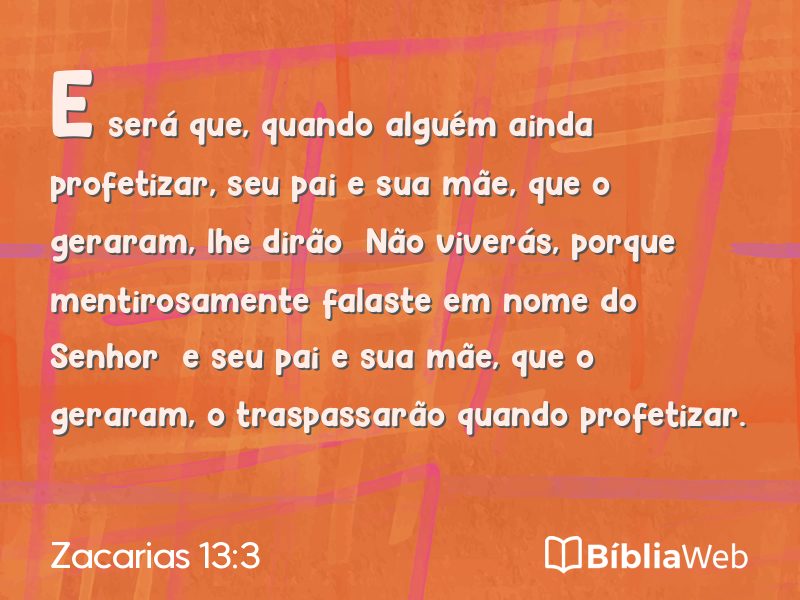 Zacarias 13:3 em imagem para compartilhar