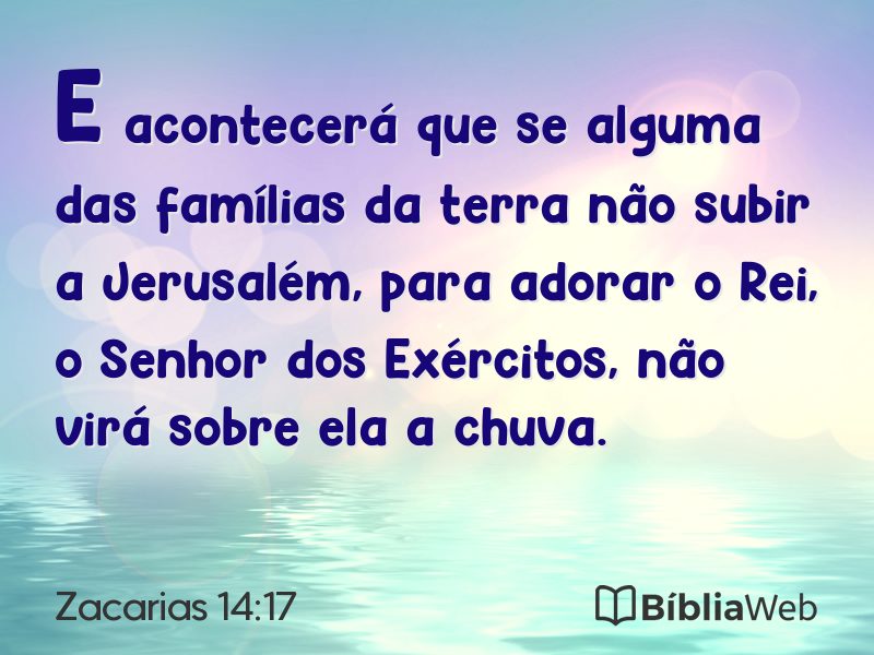 Zacarias 14:17 em imagem para compartilhar