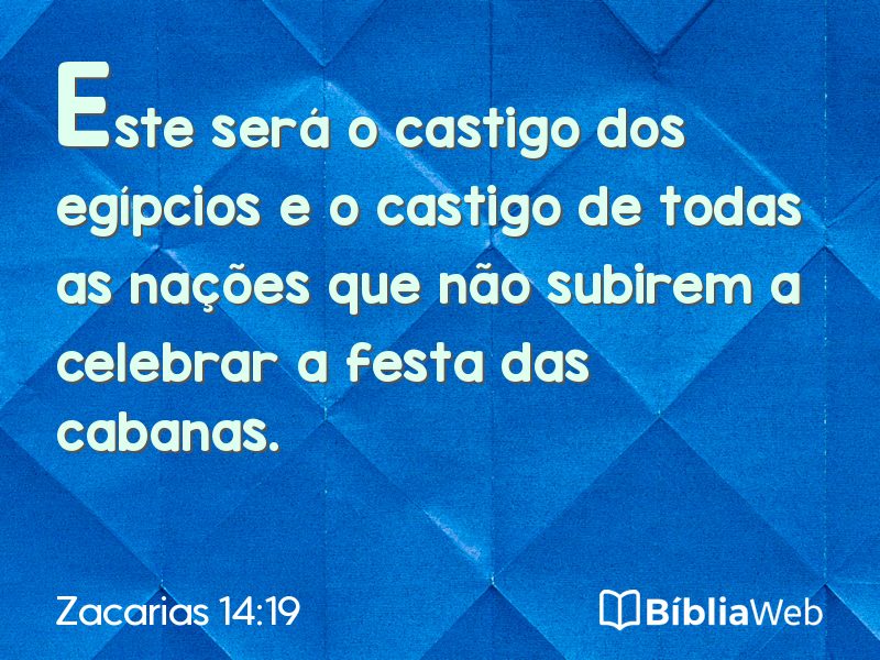 Zacarias 14:19 em imagem para compartilhar