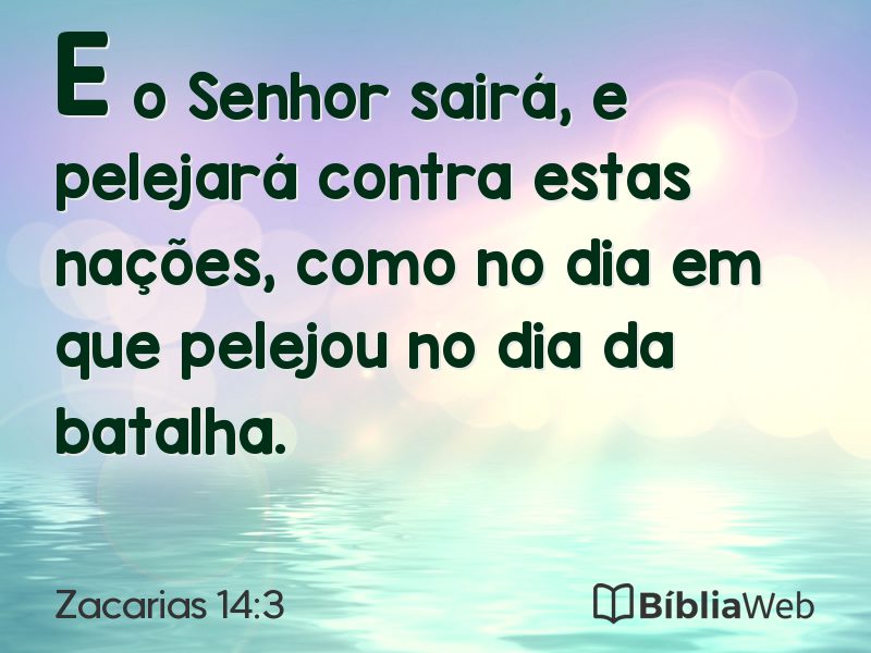 Zacarias 14:3 em imagem para compartilhar