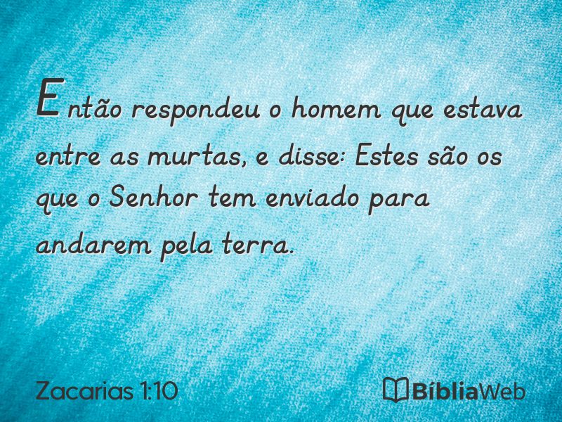 Zacarias 1:10 em imagem para compartilhar