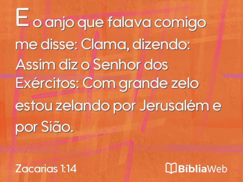 Zacarias 1:14 em imagem para compartilhar