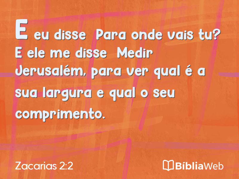Zacarias 2:2 em imagem para compartilhar