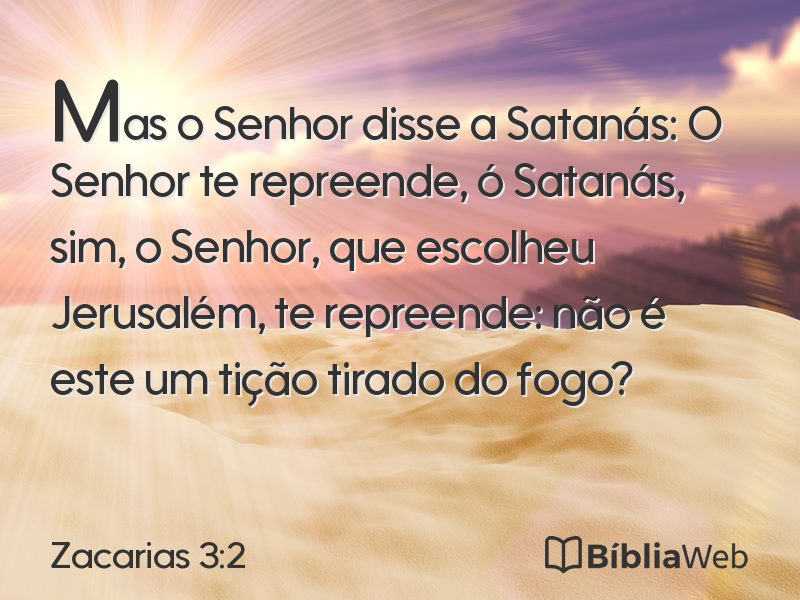 Zacarias 3:2 em imagem para compartilhar