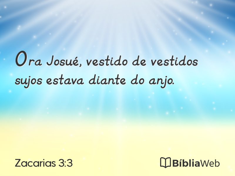 Zacarias 3:3 em imagem para compartilhar