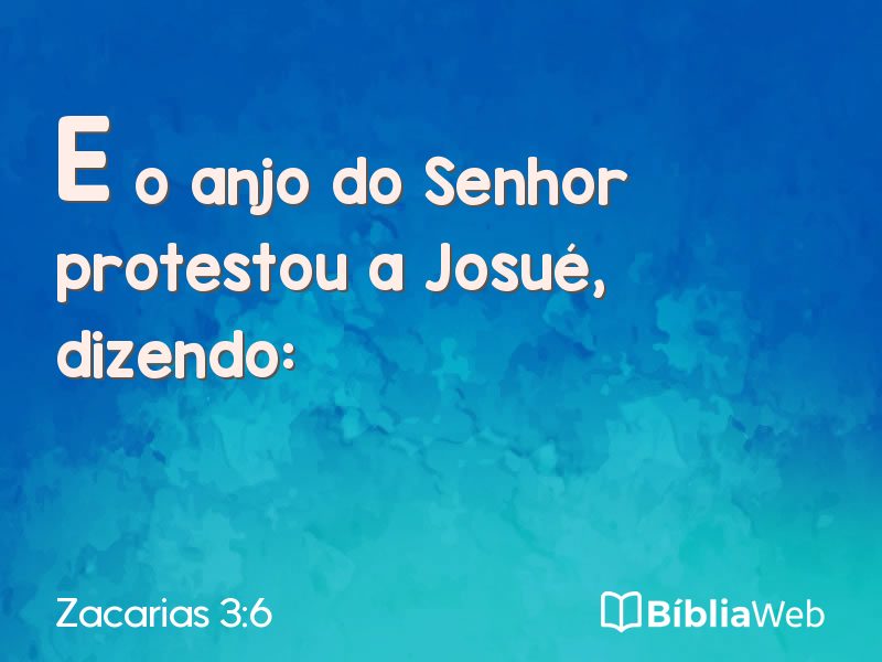 Zacarias 3:6 em imagem para compartilhar