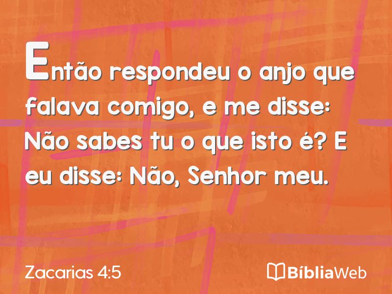 Zacarias 4:5 em imagem para compartilhar