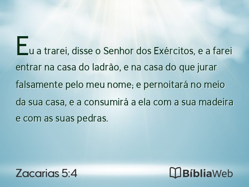 Zacarias 5:4 em imagem para compartilhar