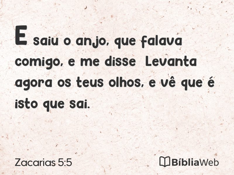 Zacarias 5:5 em imagem para compartilhar