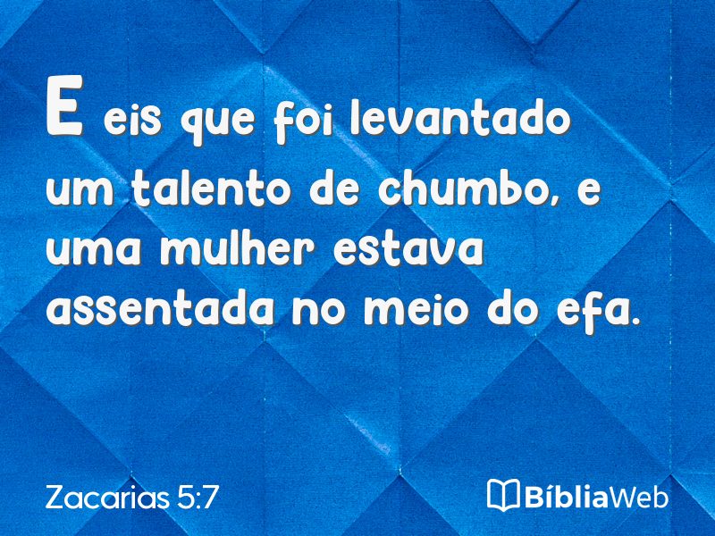Zacarias 5:7 em imagem para compartilhar