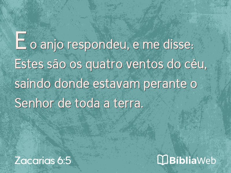 Zacarias 6:5 em imagem para compartilhar