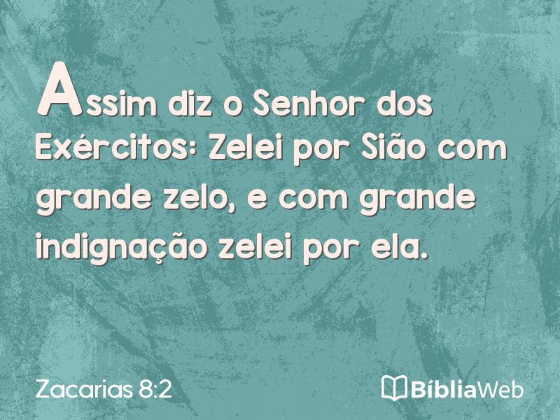 Zacarias 8:2 em imagem para compartilhar