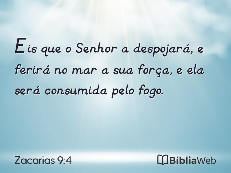Zacarias 9:4 em imagem para compartilhar
