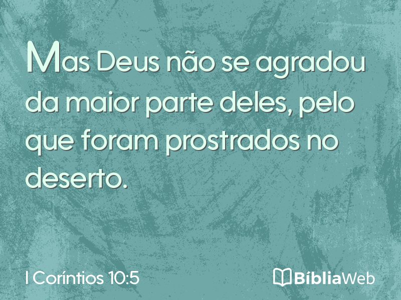 I Coríntios 10:5 em imagem para compartilhar