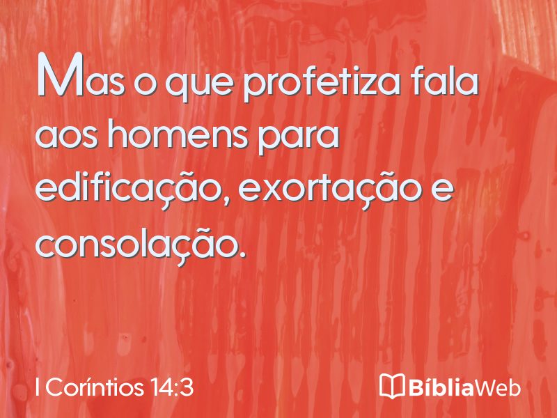 I Coríntios 14:3 em imagem para compartilhar