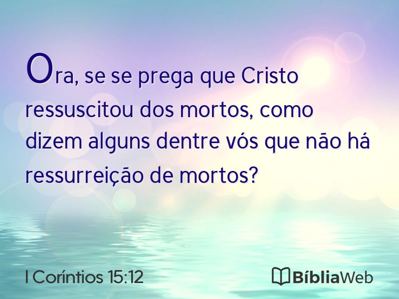 I Coríntios 15:12 em imagem para compartilhar