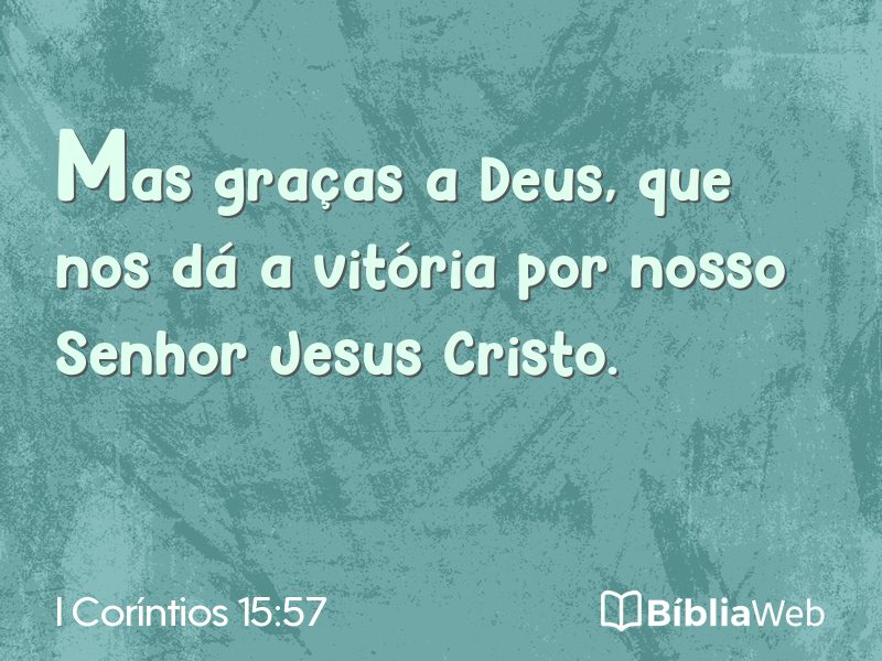 I Coríntios 15:57 em imagem para compartilhar