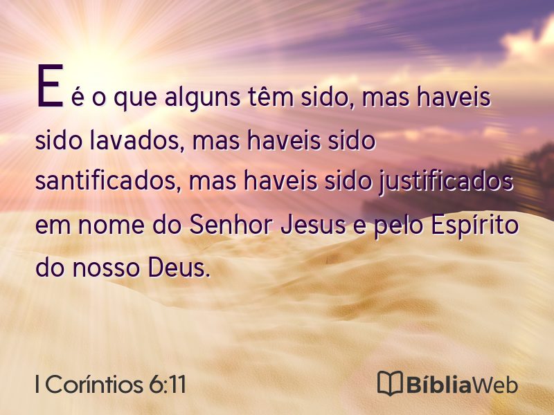 I Coríntios 6:11 em imagem para compartilhar