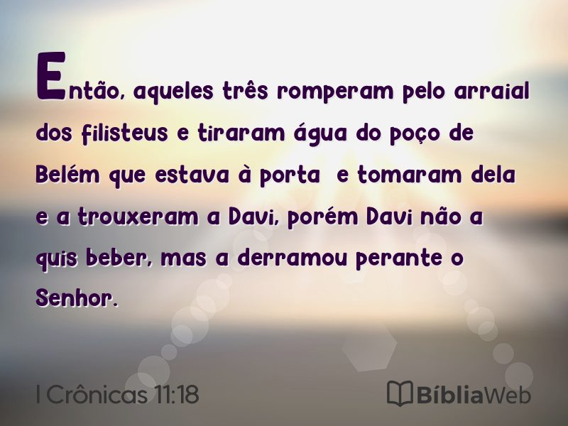 I Crônicas 11:18 em imagem para compartilhar