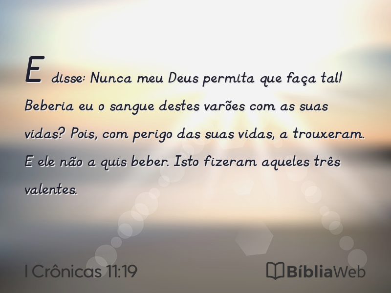 I Crônicas 11:19 em imagem para compartilhar