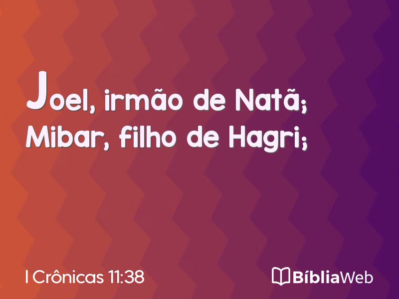 I Crônicas 11:38 em imagem para compartilhar
