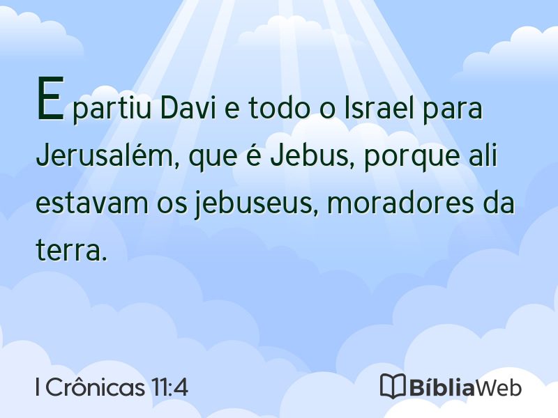 I Crônicas 11:4 em imagem para compartilhar