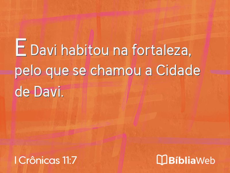 I Crônicas 11:7 em imagem para compartilhar