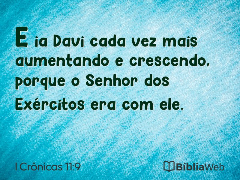 I Crônicas 11:9 em imagem para compartilhar
