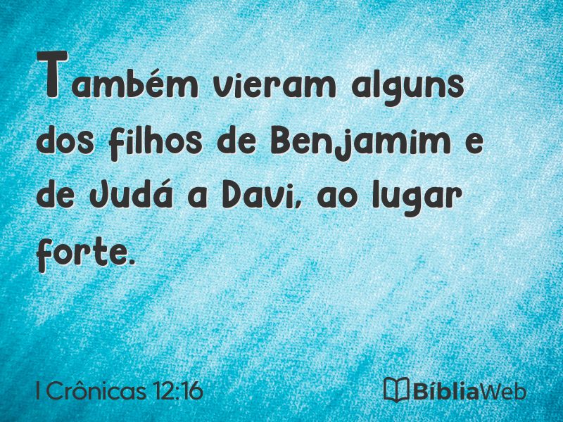 I Crônicas 12:16 em imagem para compartilhar
