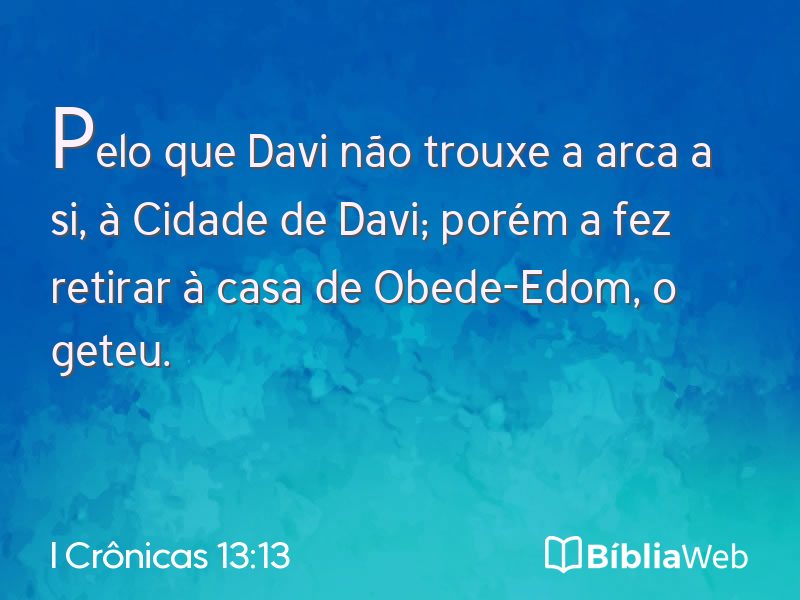 I Crônicas 13:13 em imagem para compartilhar