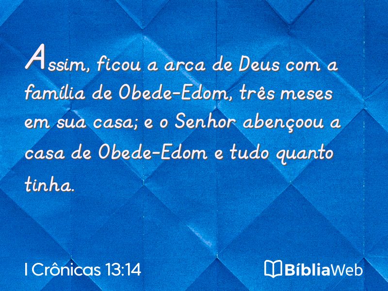 I Crônicas 13:14 em imagem para compartilhar