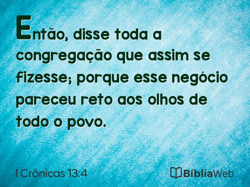 I Crônicas 13:4 em imagem para compartilhar