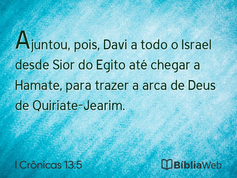 I Crônicas 13:5 em imagem para compartilhar