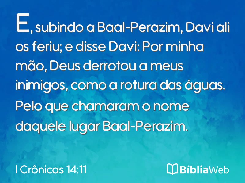 I Crônicas 14:11 em imagem para compartilhar