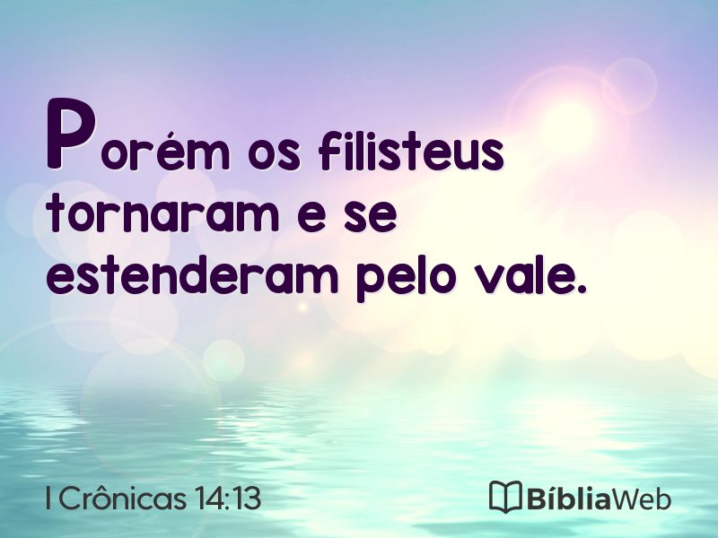 I Crônicas 14:13 em imagem para compartilhar
