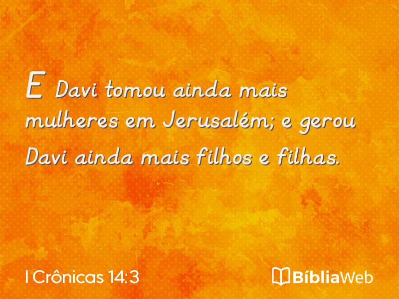 I Crônicas 14:3 em imagem para compartilhar