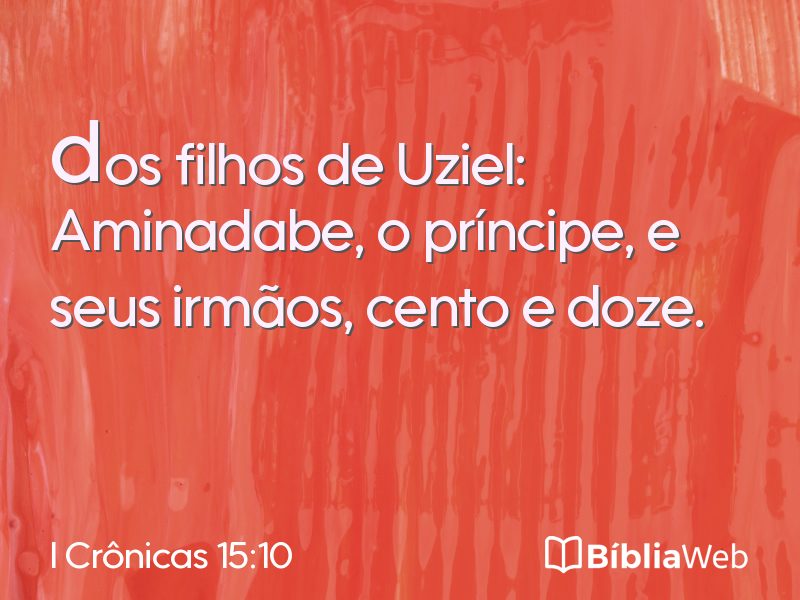 I Crônicas 15:10 em imagem para compartilhar
