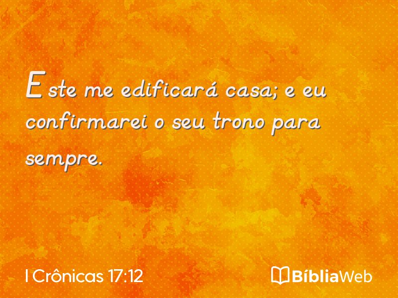 I Crônicas 17:12 em imagem para compartilhar