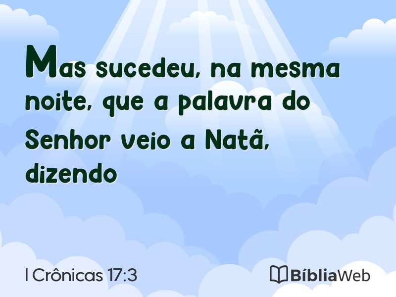 I Crônicas 17:3 em imagem para compartilhar